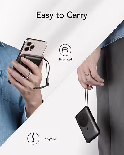 VEGER MagOn W1151-B 10000mAh powerbank Magnetic Wireless PD20W | VG-W1151-B | 6970453555812 imagen 6