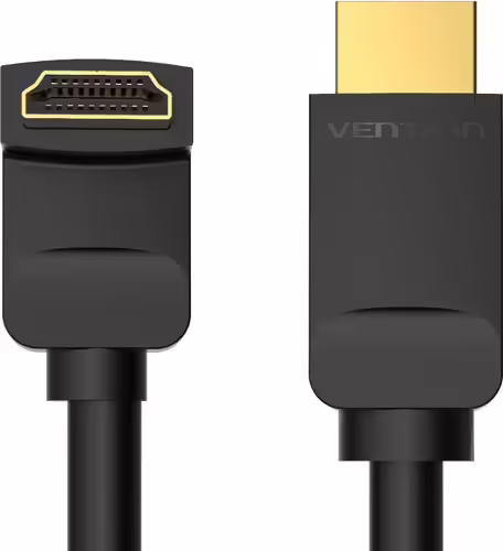 Vention Cable HDMI 2.0 4K Acodado AAQBH/ HDMI Macho - HDMI Macho/ 2m/ Negro | 6922794745360 imagen 2