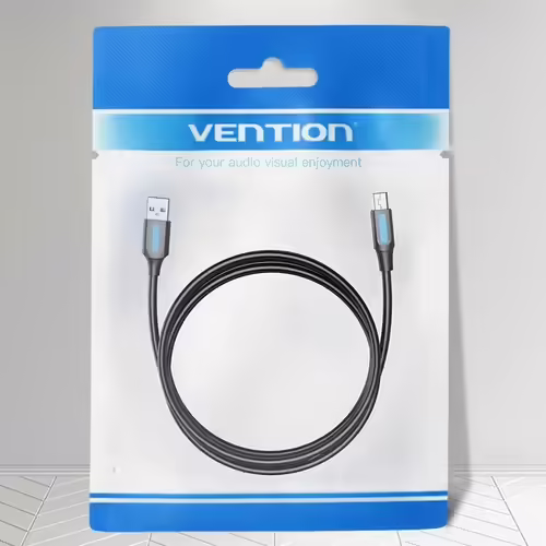 Vention Cable USB 2.0 COMBF/ USB Macho - MiniUSB Macho/ 1m/ Negro | 6922794748767 imagen 3