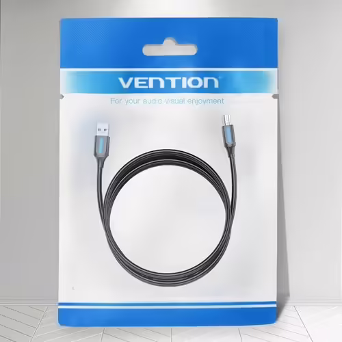 Vention Cable USB 2.0 Impresora COQBH/ USB Tipo-B Macho - USB Macho/ 2m/ Negro | 6922794748576 imagen 2