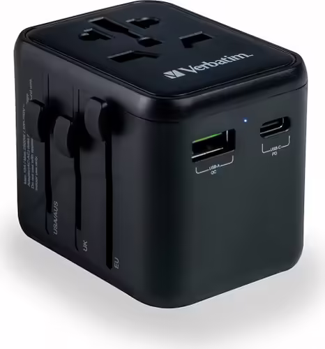 Verbatim 49544 adaptador de enchufe eléctrico Universal Negro | 0023942495444 imagen 6