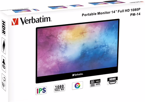 Verbatim 49590 pantalla para PC 35,6 cm (14``) 1920 x 1080 Pixeles Full HD Negro | 0023942495901 imagen 5