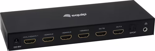VIDEO MATRIX SELECTOR HDMI 4K EQUIP 4 ENTRADAS 2 SALIDAS NEGRO 33271903 | 4015867197486 imagen 2