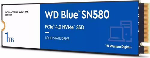 SSD WD Blue SN580 M.2 M2280 NVMe 1Tb TLC (WDS100T3B0E) | 718037887340 imagen 2
