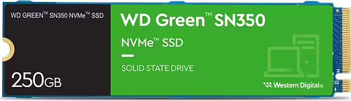 Western Digital Green SN350 M.2 250 GB PCI Express 3.0 TLC NVMe | WDS250G2G0C | 0718037880075 imagen 2