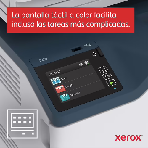 Xerox C235 Impresora multifuncion laser duplex A4 22 ppm escaner fax PS3 PCL5e/6 | C235V_DNI | 0095205069341 imagen 8
