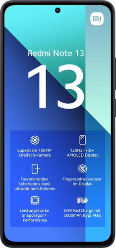 Xiaomi Redmi Note 13 6GB 128GB Midnight Black | 4040102525 | 6941812759462 imagen 2