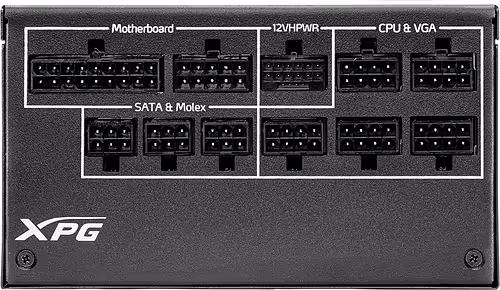 XPG CYBERCORE II 1300W unidad de fuente de alimentación 20+4 pin ATX ATX Negro | 15260170 | 4711085940209 imagen 3