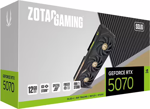 Zotac GAMING GeForce RTX 5070 SOLID NVIDIA 12 GB GDDR7 | ZT-B50700D-10P | 8886307700599 imagen 7