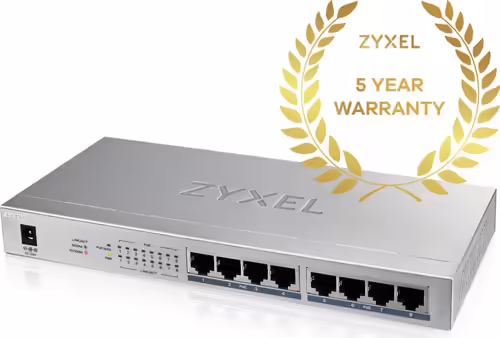 ZYXEL No administrado Gigabit Ethernet (10/100/1000) EnergÍa sobre Ethernet ( | GS1008HP-EU0101F | 4718937604135 imagen 6