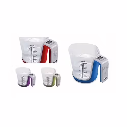 BASCULA DE COCINA CON JARRA MEDIDORA COLOR SURTIDO JOCCA | 7127S | 8435253535160 imagen 2