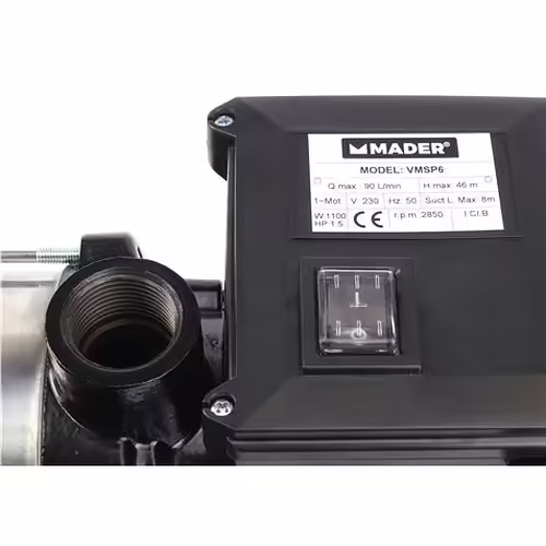 BOMBA ELÉCTRICA MULTICELULAR 1100W 90 L/MIN MADER | 69067 | 5602225690674 imagen 3