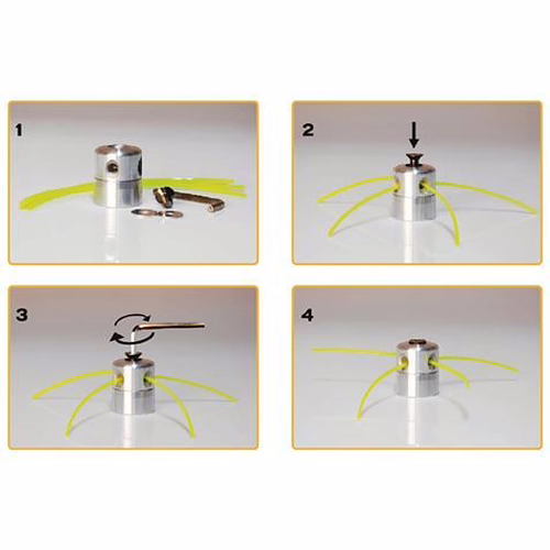 CABEZAL UNIVERSAL DE ALUMINIO PARA DESBROZADORAS CON HILO BLIM | BL0497 | 8436049043395 imagen 2