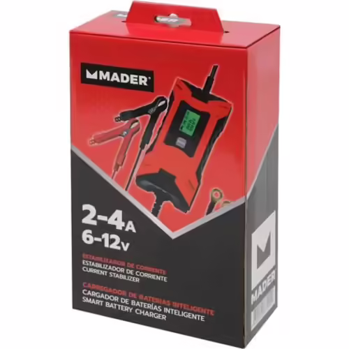 CARGADOR BATERIAS INTELIGENTE 2-4A., 6-12V MADER | 63245 | 5602225632452 imagen 2