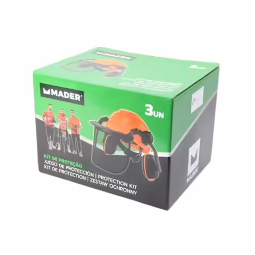 CASCO + PROTECTOR FACIAL + AURICULARES MADER | 49040 | 5602225490403 imagen 4