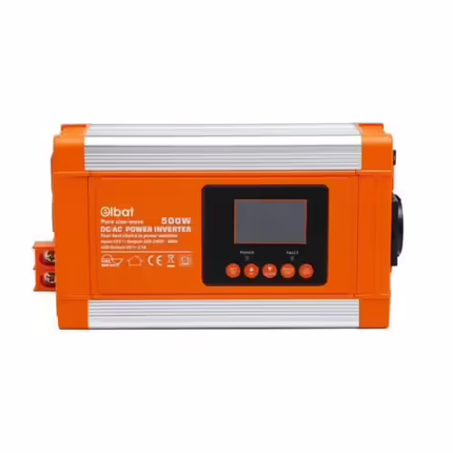 CONVERTIDOR DE CORRIENTE ONDA PURA CON PANTALLA LCD 500W ELBAT | EB0512 | 8436049038186 imagen 3