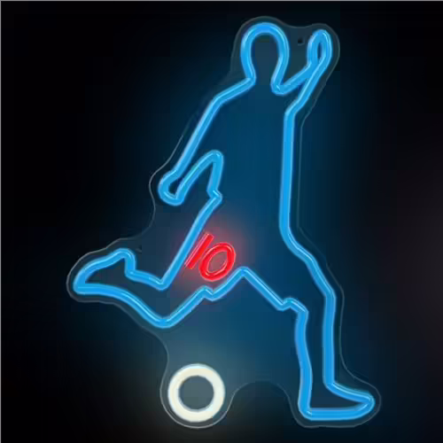 LAMPARA DECORATIVA NEON LED FOOTBALLER FOREVER | RTV200003 | 5907457734807 imagen 2