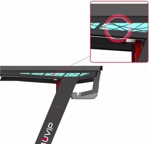 MESA GAMING PRO300 FIBRA CARBONO LUZ RGB MUVIP | MV0275 | 8436049027432 imagen 5