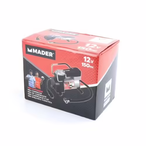 MINI COMPRESOR AIRE 150PSI, 12V MADER | 63660 | 5602225636603 imagen 2