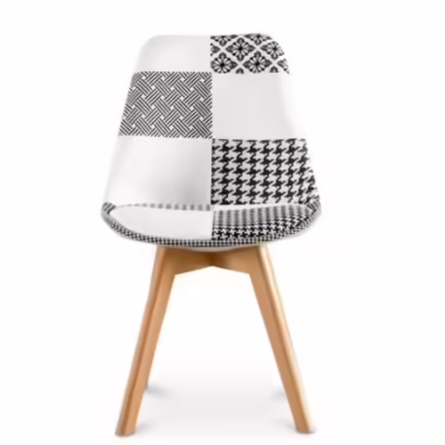 PACK 2 SILLAS DESIGN D400 TELA PATCHWORK MUVIP | MV0497 | 8436049035239 imagen 2