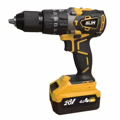 PACK 20V TALADRO PERCUTOR+RADIAL S/CARBONES | 2 X 4AH | CAJA ALUMINIO BLIM | BL0201 | 8436049031668 imagen 3