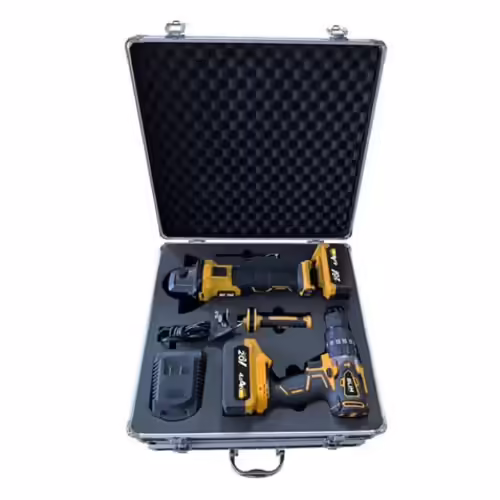 PACK 20V TALADRO PERCUTOR+RADIAL S/CARBONES | 2 X 4AH | CAJA ALUMINIO BLIM | BL0201 | 8436049031668 imagen 6