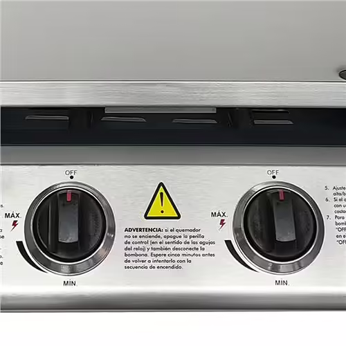 PLANCHA DE ASAR 2 FUEGOS INOXIDABLE MUVIP | MV0616 | 8436049040776 imagen 4