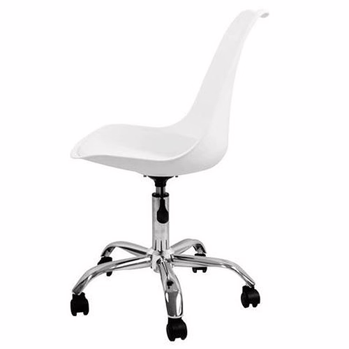 SILLA DE ESCRITORIO CON RUEDAS 97X47X58CM BLANCA | 80034 | 8429160800343 imagen 2