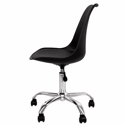SILLA DE ESCRITORIO CON RUEDAS 97X47X58CM NEGRA | 80035 | 80035000100 imagen 2