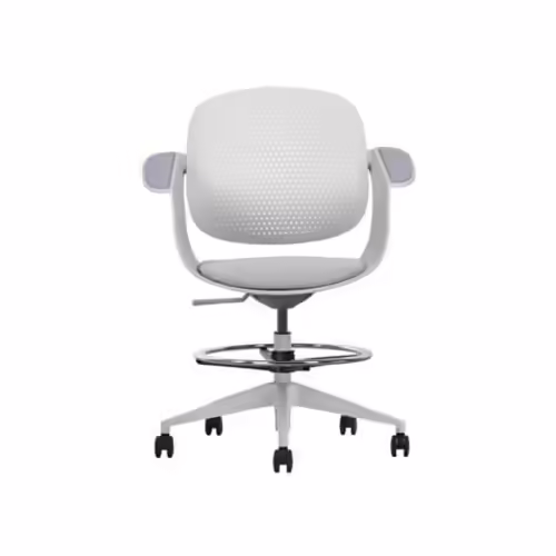 SILLA / TABURETE DE OFICINA TOP WORK GRIS CLARO CROMAD | CR1154 | 8436049036755 imagen 2