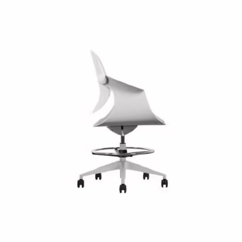 SILLA / TABURETE DE OFICINA TOP WORK GRIS CLARO CROMAD | CR1154 | 8436049036755 imagen 4