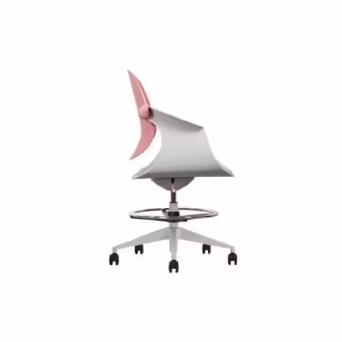 SILLA / TABURETE DE OFICINA TOP WORK ROJO CROMAD | CR1155 | 8436049036762 imagen 4