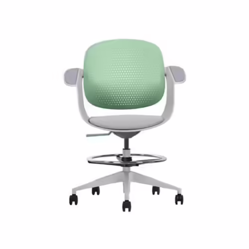 SILLA / TABURETE DE OFICINA TOP WORK VERDE CROMAD | CR1156 | 8436049036779 imagen 2