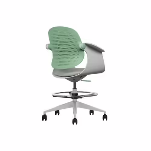 SILLA / TABURETE DE OFICINA TOP WORK VERDE CROMAD | CR1156 | 8436049036779 imagen 3