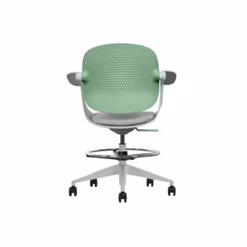 SILLA / TABURETE DE OFICINA TOP WORK VERDE CROMAD | CR1156 | 8436049036779 imagen 4