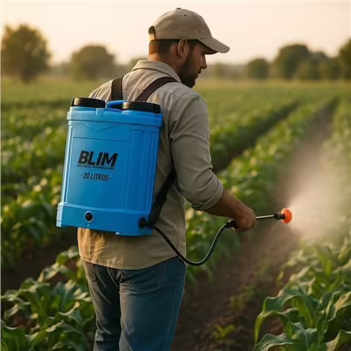 SULFATADORA DE ESPALDA BATERIA 20 LITROS DOBLE BOMBA BLIM | BL0435 | 8436049041162 imagen 2