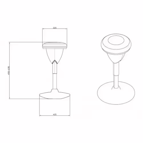 TABURETE MULTIUSOS BALANCIN DESIGN GRIS CROMAD | CR1150 | 8436049036717 imagen 2