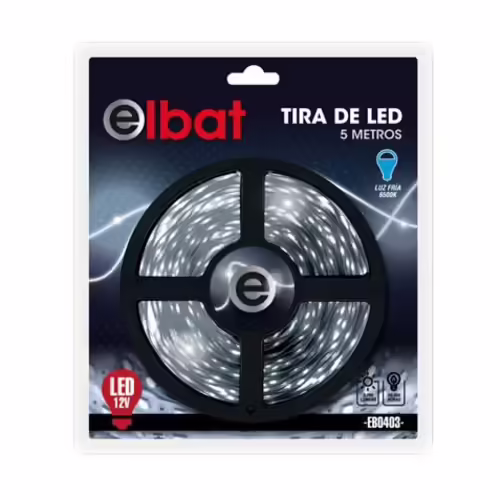 TIRA DE LED 12V 5 METROS LUZ FRIA ELBAT | EB0403 | 8436049031439 imagen 2