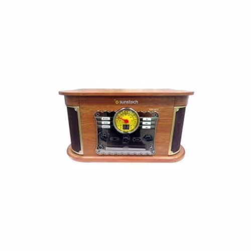 TOCADISCOS DE MADERA RETRO | CD | FM | BT | CASSETTE | PXRC52CDWD SUNSTECH | 8429015018374 imagen 2