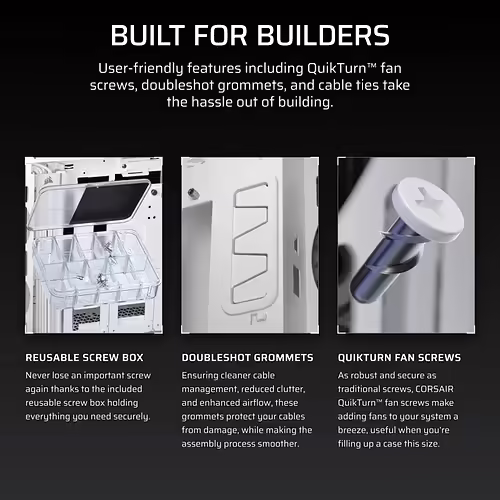 Corsair 5000T Midi Tower Blanco | CC-9011301-WW | 0840440487760 imagen 3