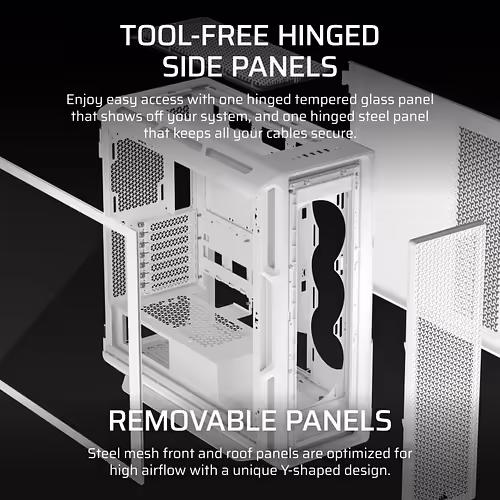Corsair 5000T Midi Tower Blanco | CC-9011301-WW | 0840440487760 imagen 6