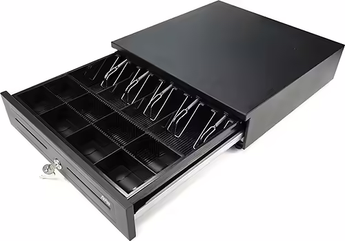 CAJON PORTAMONEDAS AVPOS U285 41CM ACERO ALTA RESISTENCIA BANDEJA EXTRAIBLE | AVP-CASH-U285 | 0632556693247 imagen 2