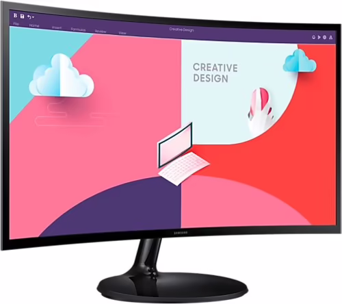 Monitor Samsung 24`` FHD Curvo Negro (LS24C360EAUXEN) | 8806094767841 imagen 3