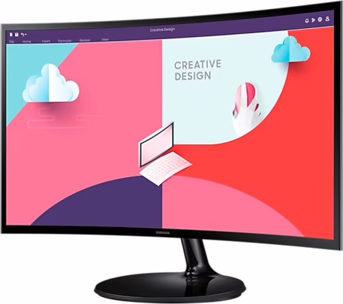 Monitor Samsung 24`` FHD Curvo Negro (LS24C360EAUXEN) | 8806094767841 imagen 5
