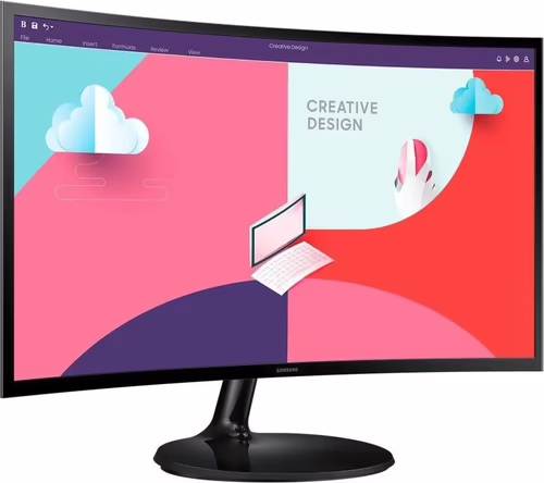 SAMSUNG MONITOR CURVO ESSENTIAL S3 S24C364EAU  24/ FULL HD/ NEGRO VGA / HDMI | LS24C364EAUXEN | 8806094769357 imagen 2