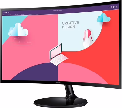 SAMSUNG MONITOR CURVO ESSENTIAL S3 S24C364EAU  24/ FULL HD/ NEGRO VGA / HDMI | LS24C364EAUXEN | 8806094769357 imagen 3