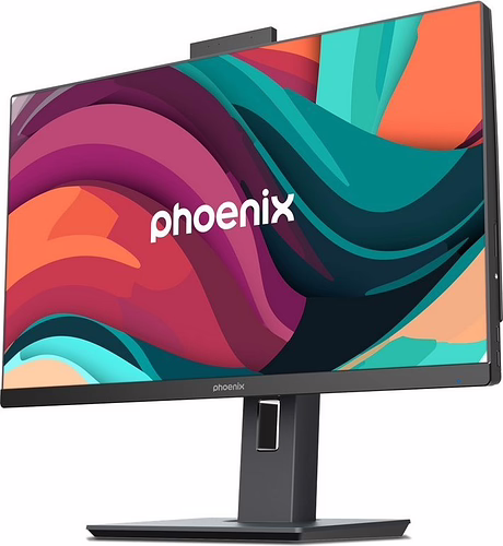 ORDENADOR PHOENIX AIO 24 I5 12400/8GB DDR5/SSD500GB/WIFI/WEBCAM/ERGO BLACK | PH-AIO24CPRO-I5D5 imagen 2