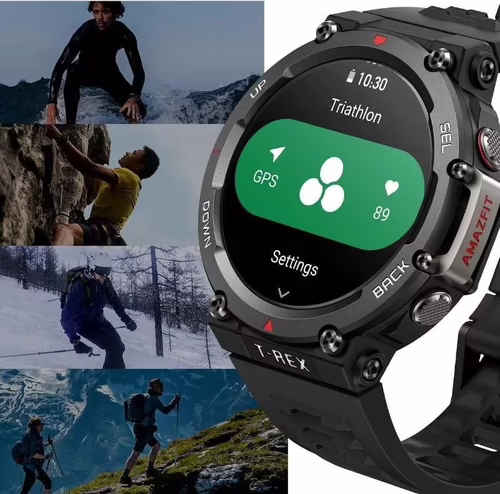 SMARTWATCH RELOJ XIAOMI AMAZFIT T-REX 2 BLACK | 6972596105022 imagen 8