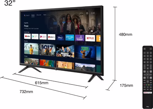 TCL S52 Series 32S5200 HD Ready LED Smart TV Android TV | 5901292517120 imagen 2