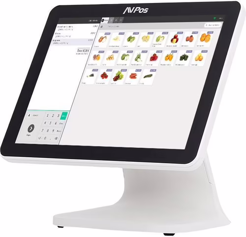 TPV AVPOS K5000 15 ALUMINIO TACTIL INTEL I7/8G DDR4/SSD128G/W11P WHITE 3Y | AVP-K5000B-I7-24-WS imagen 2